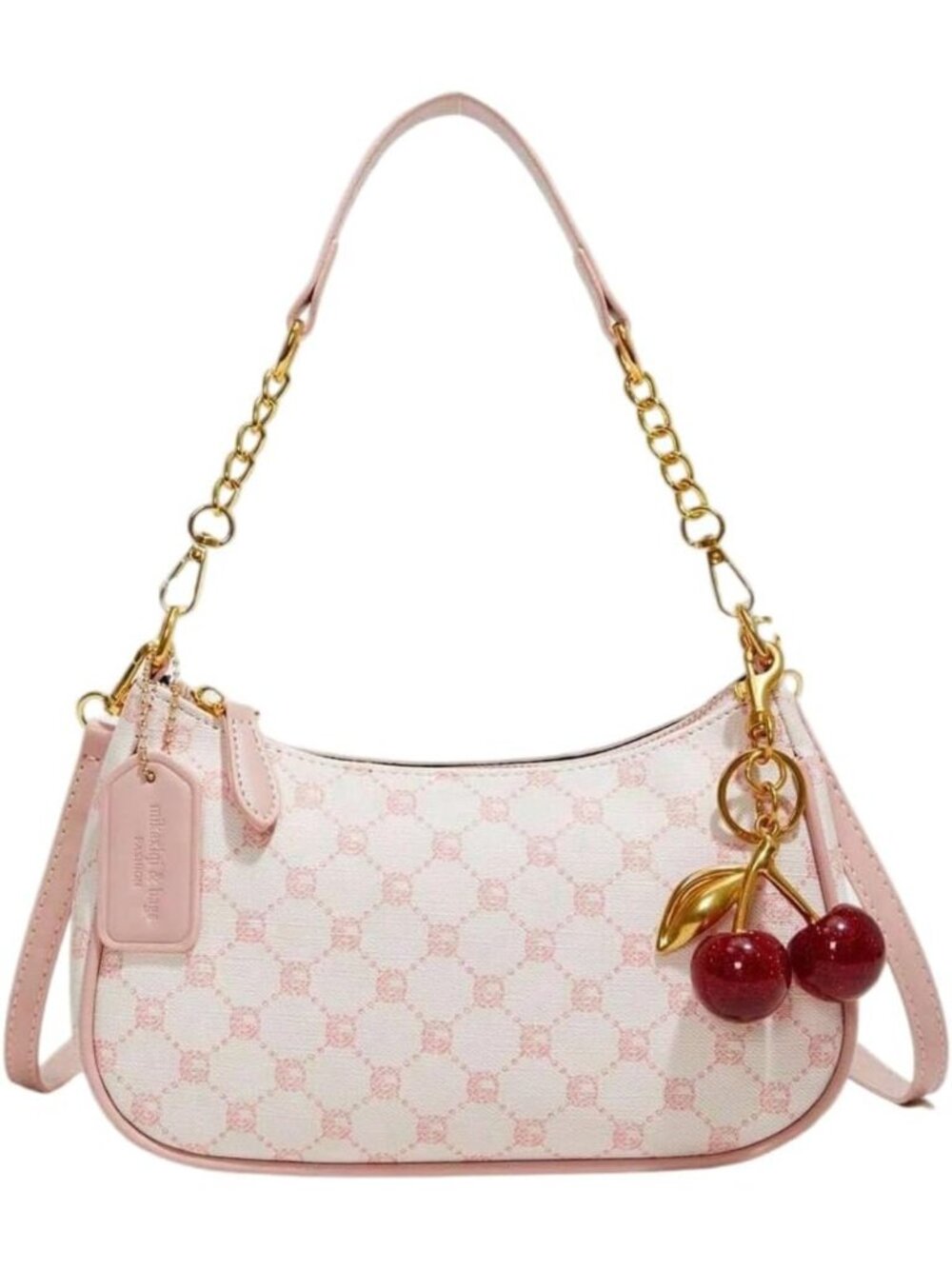 Stylish PU Leather Hobo Shoulder Bag with Gold Chain | Lightweight Zipper Purse